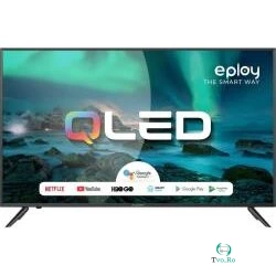 Televizor Smart QLED QL43ePlay6100-U 4K UHD 109cm 43inch Bluetooth 5.0 Wi-Fi Negru la 989.01 lei ron