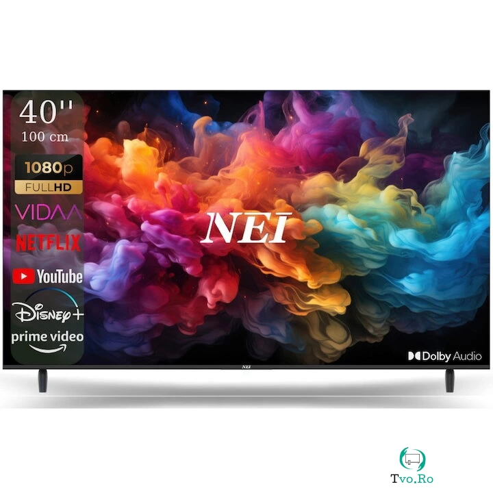 Nei Televizor LED Nei 40NE5901, 101 cm, Full HD, Smart TV, WiFi, CI, Negru