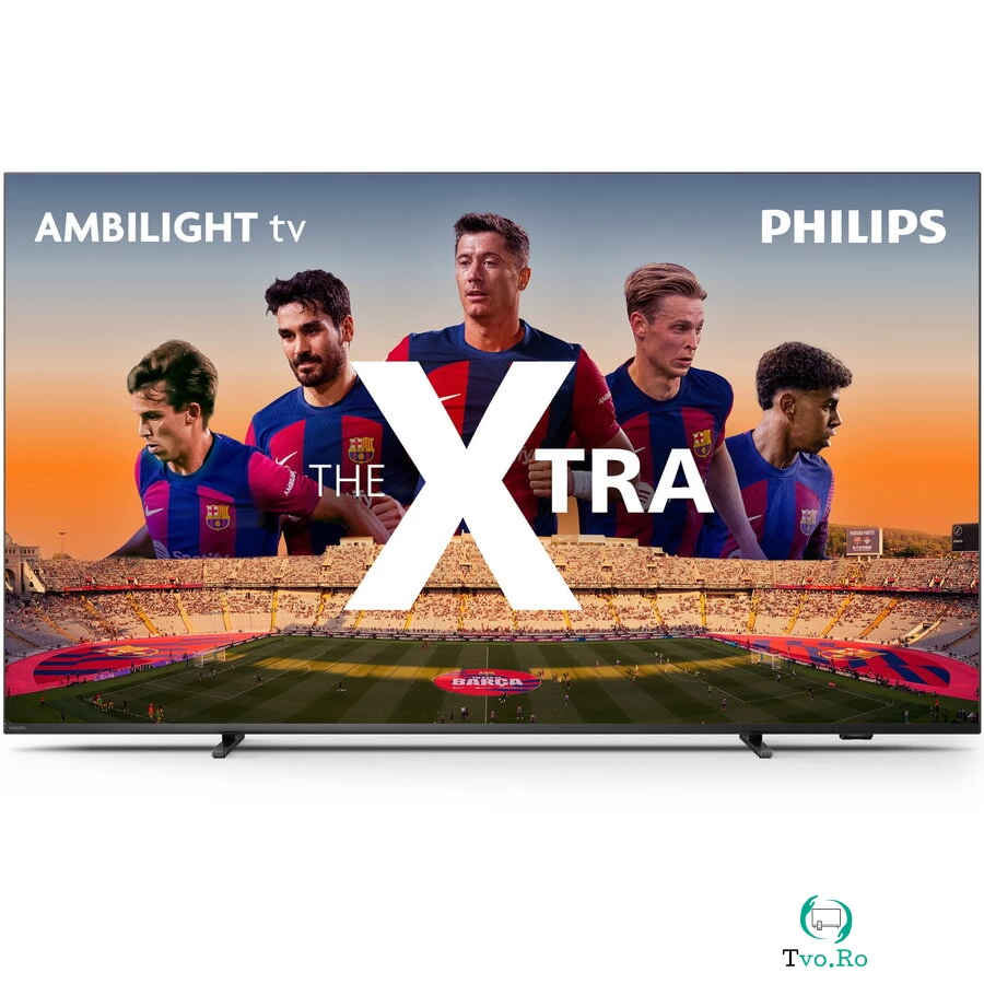 Philips Televizor Philips AMBILIGHT tv MiniLED 55PML9008, 139 cm, Smart, 4K Ultra HD, 100hz, Clasa F