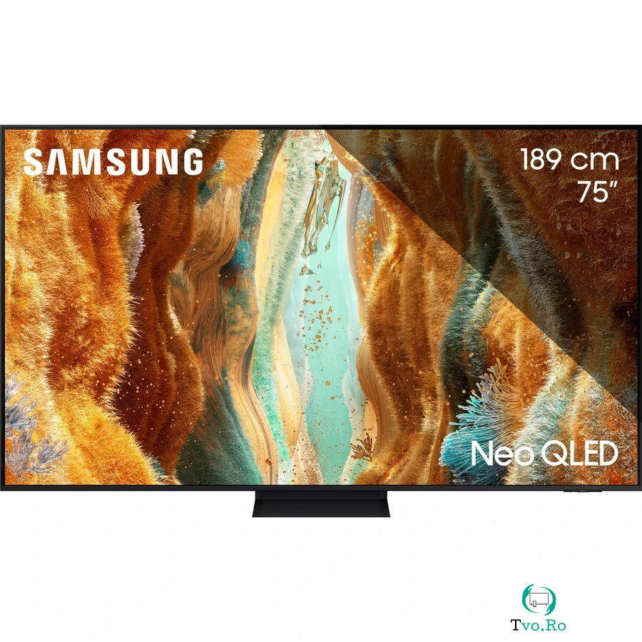 Samsung Televizor Samsung MiniLED Neo QLED 75QN70F, 189 cm, Smart, 4K Ultra HD, Clasa D (Model 2026), Negru