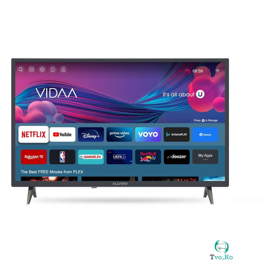 Televizor Allview LED 32iPlay6000-H, 81 cm, Smart, HD, Clasa E la 613.46 lei ron