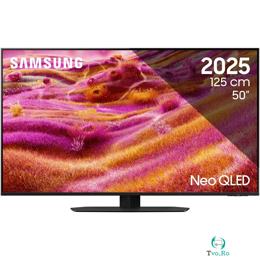 Samsung Televizor SAMSUNG MiniLED Neo QLED 50QN90F, 125 cm, Smart, 4K Ultra HD, 100 Hz, Clasa F (Model 2025), Negru la 4,828.99 lei ron