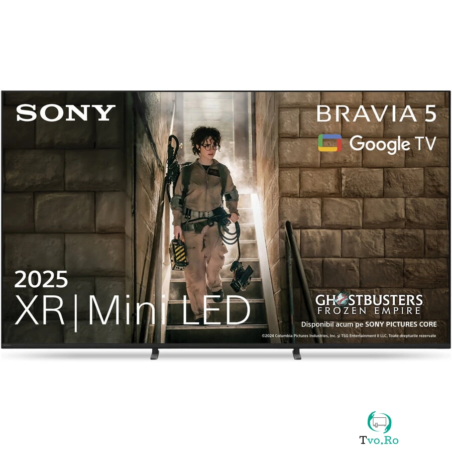 Sony Televizor Sony Bravia 5 XR l Mini LED 65XR55, 164 cm, Smart Google TV, 4K Ultra HD, 100 Hz, Clasa D (Model 2025), Negru