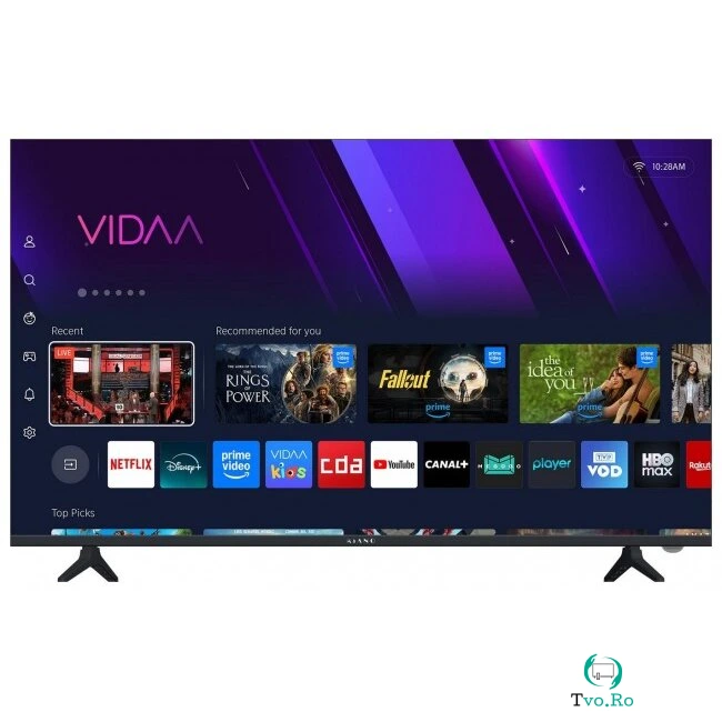 Televizor Elegance Vidaa 43inch 108cm DLED 4K UHD DVB-S2/C/T2 3xHDMI 2x USB WI-Fi Bluetooth SmartTV 50Hz Negru