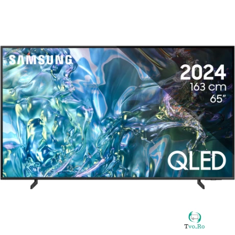Televizor QLED Smart QE65Q60DA AirSlim Ultra HD 4K Wi-Fi 163CM Gri/Negru la 2,599.99 lei ron