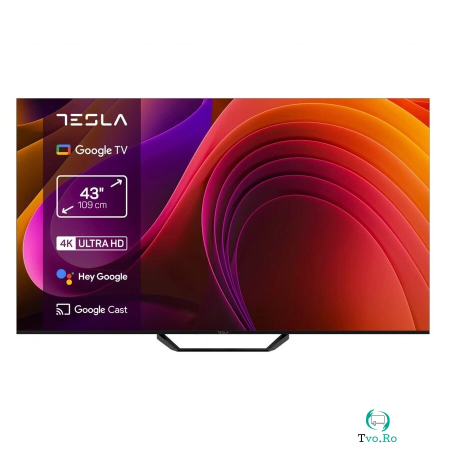 Televizor Google TV DLED 43E655BUS 109Cm UHD 270Cd/m2 VESA 200x200mm Negru la 1,040.00 lei ron