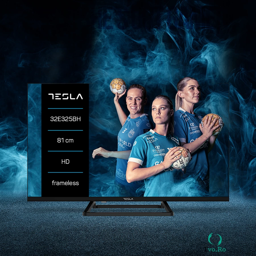 TESLA Televizor LED Tesla, 32E325BH, 81 cm, HD ready, Clasa E, Negru la 377.30 ron
