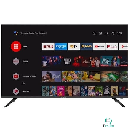 Televizor LED Smart TV 43UHD10K 43 inch UHD Android 11 Negru la 825.00 lei ron