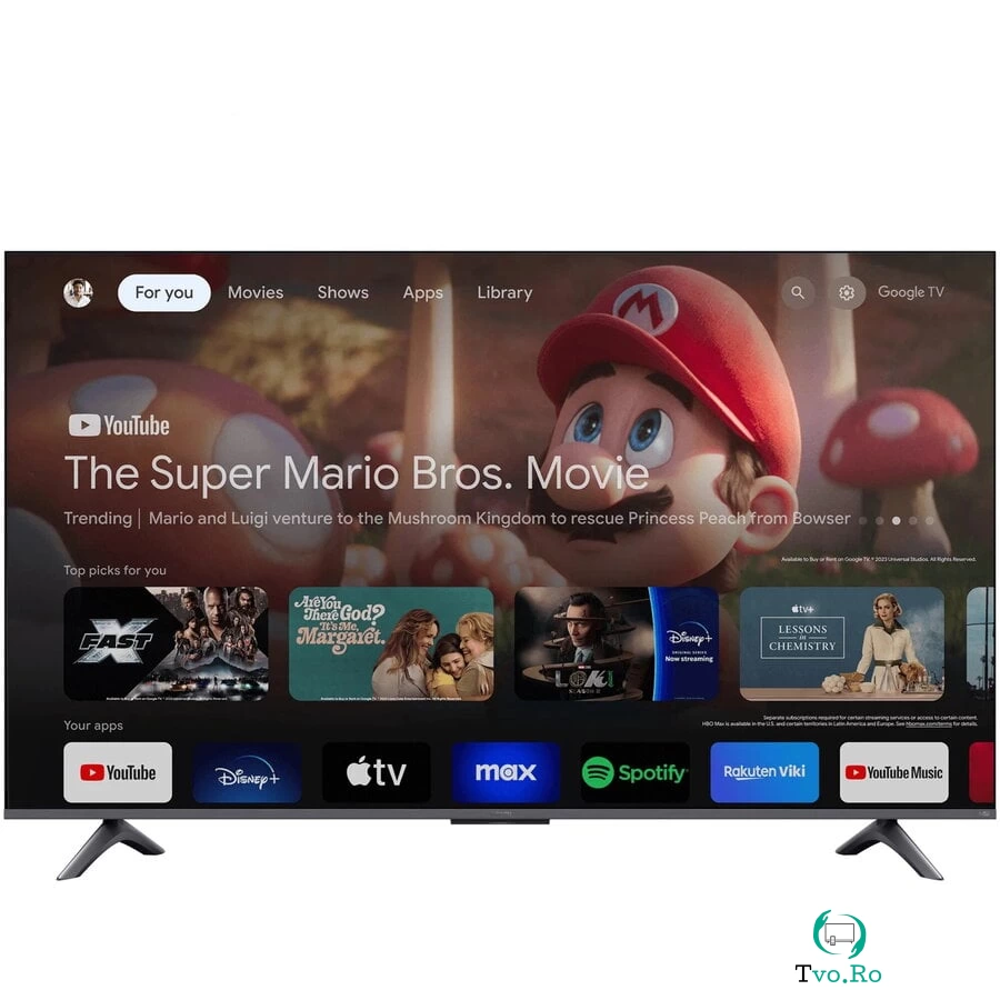 Televizor QLED Xiaomi A Pro ELA5483EU, 108 cm, Smart Google TV, 4K Ultra HD, Clasa G ( Model 2024 ) la 1,547.30 lei ron