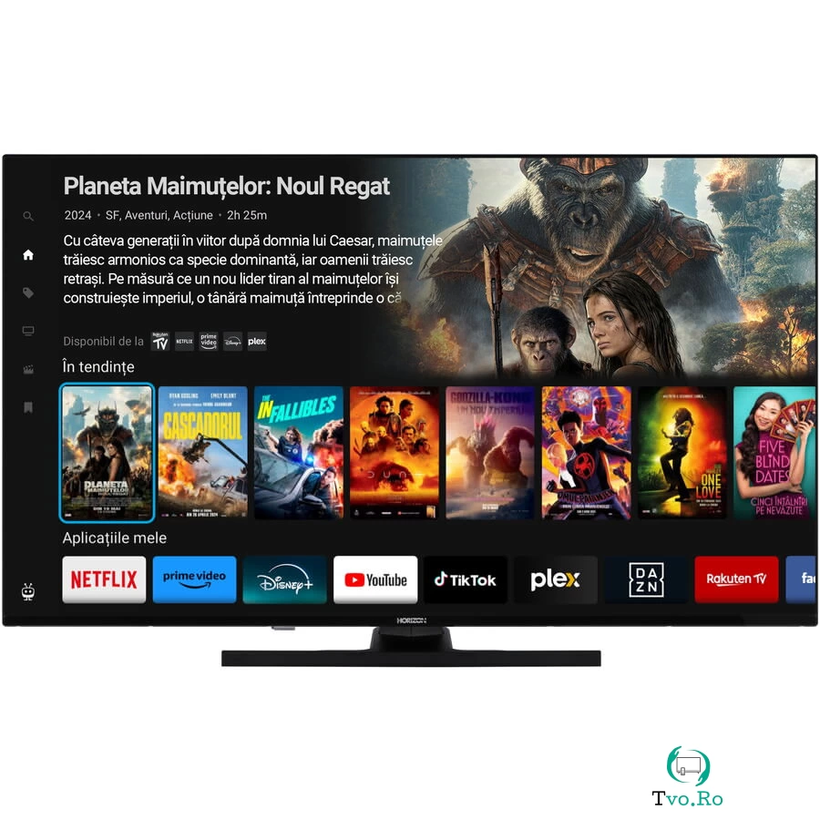Horizon Televizor Horizon QLED 43HQ8560U/D, 108 cm, Smart, 4K Ultra HD, Clasa F, Negru la 1,814.99 lei ron