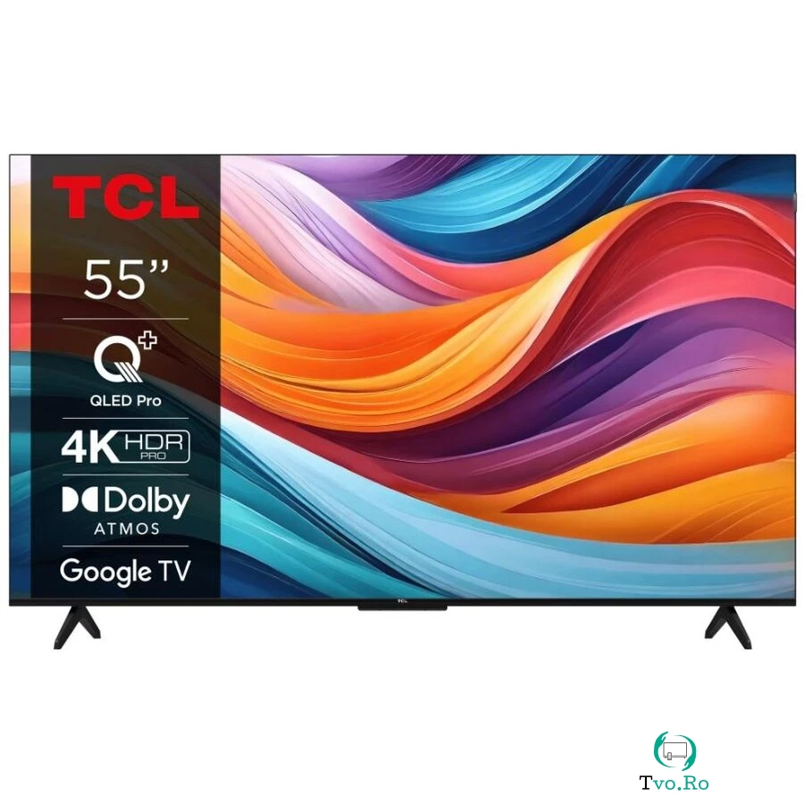 Televizor QLED Smart 55T7B 126cm 55inch Ultra HD 4K Black la 1,910.99 lei ron
