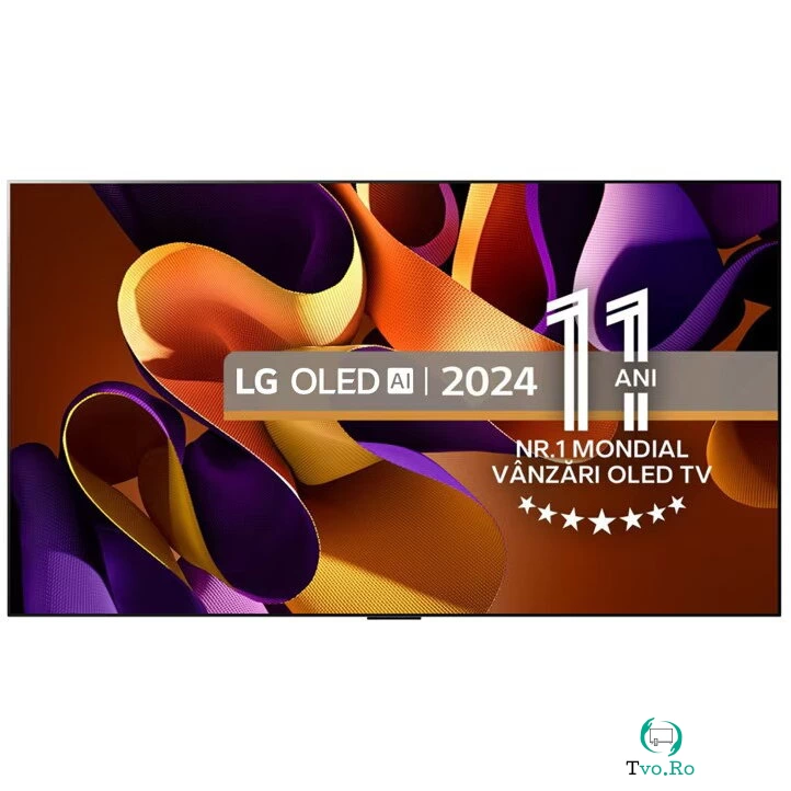 LG Televizor LG OLED evo OLED55G42LW, 139 cm, Smart, 4K Ultra HD, 100 Hz, Clasa F (Model 2024), Negru