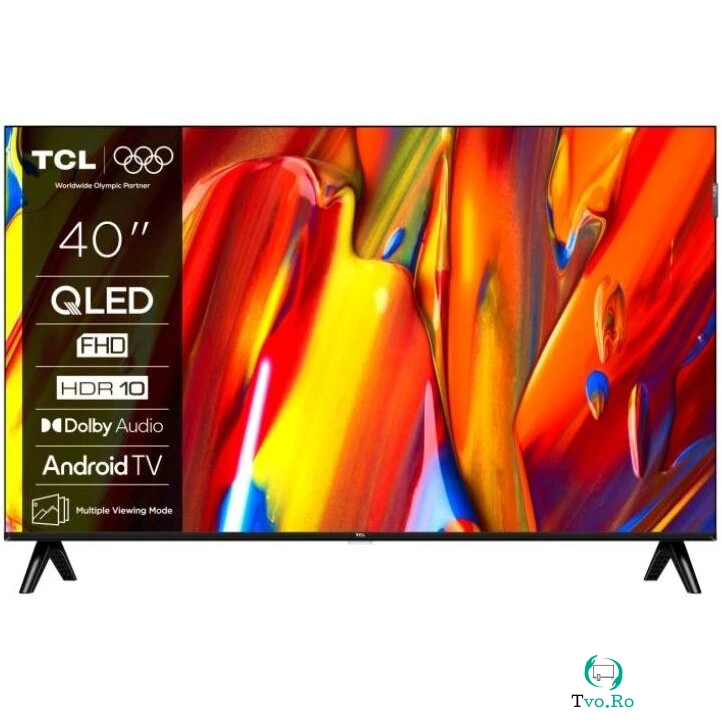 Televizor QLED 40V5C 100cm 40inch Google TV Full HD Black la 990.99 lei ron