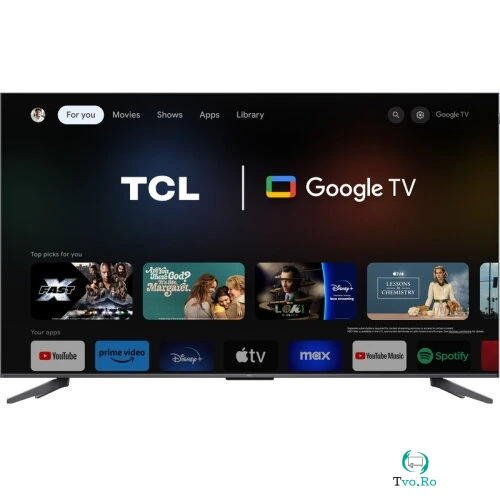 TCL Televizor QLED TCL 75C61B PRO, 75'', 189 cm, 4K, Negru la 2,899.00 lei ron